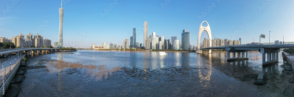 Aerial photo of Zhujiang New Town, Guangzhou, China Aerial photo of Zhujiang New Town, Guangzhou, China