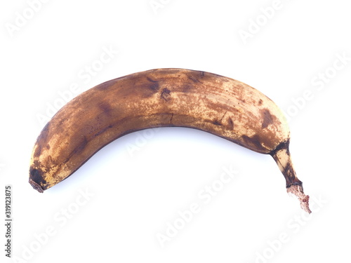 banana on a white background