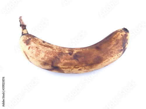 banana on a white background