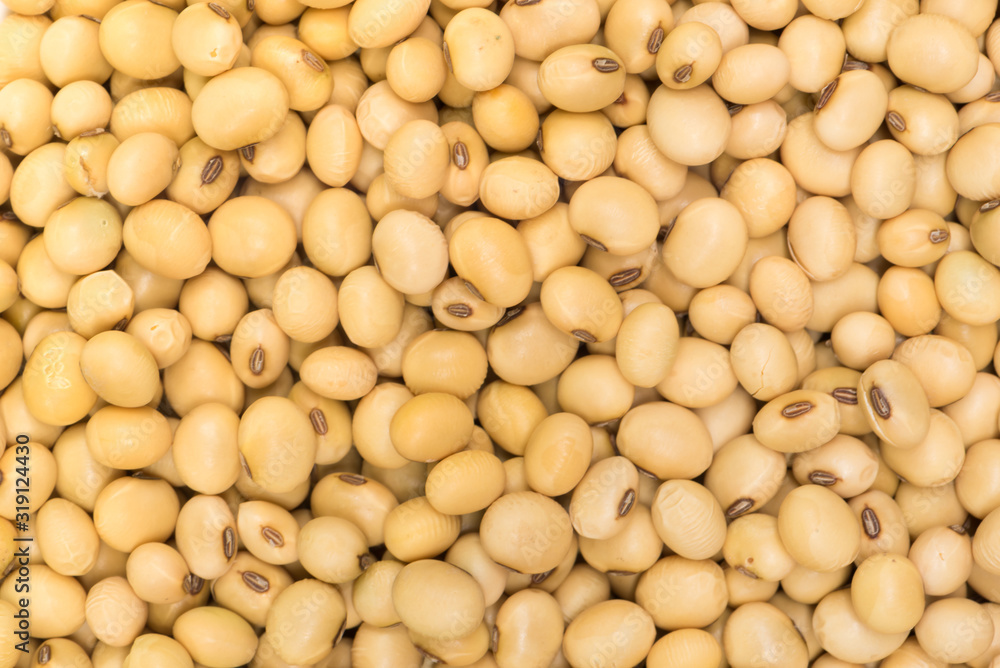 Top view dried soy bean for background Top view dried soy bean for background