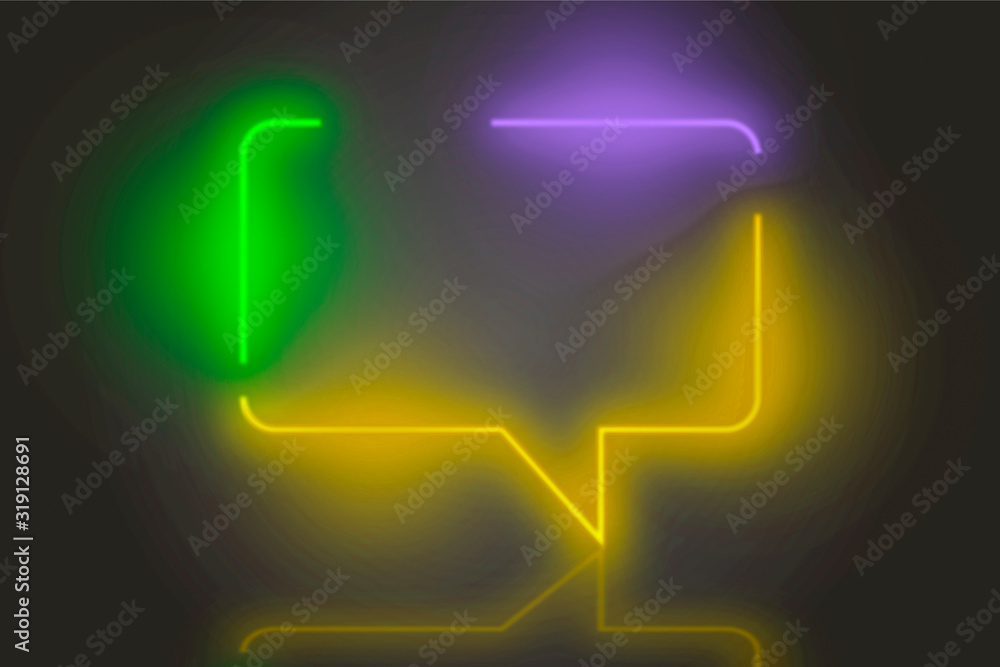 Glowing Neon Speech Bubble Light Glowing Neon Speech Bubble Light
