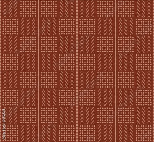 Seamless African Style Mud Clothing Fabric Pattern