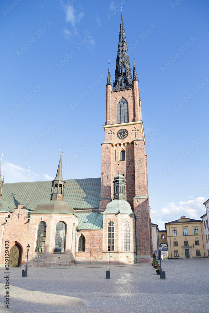 Riddarholm church is the church of a former medieval abbey in Stockholm, Sweden