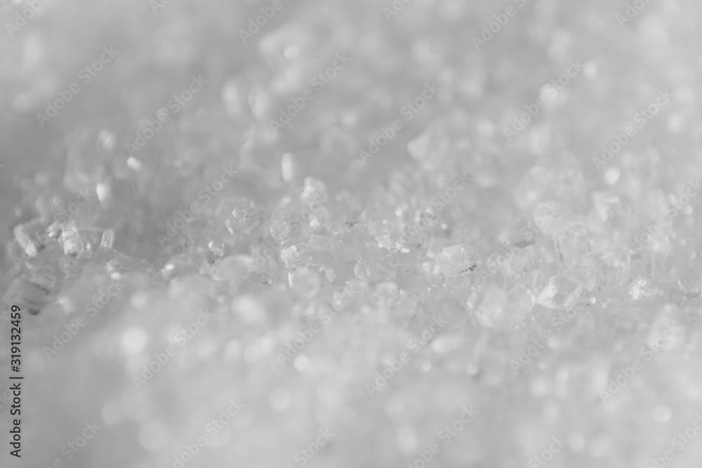 White crystal sugar close up White crystal sugar close up