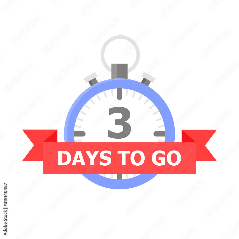 The blue clock with the number 4 and the red tape on which is written 