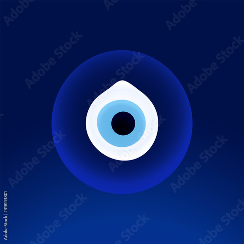 Evil eye protection sign. Protect symbol from evil eye.