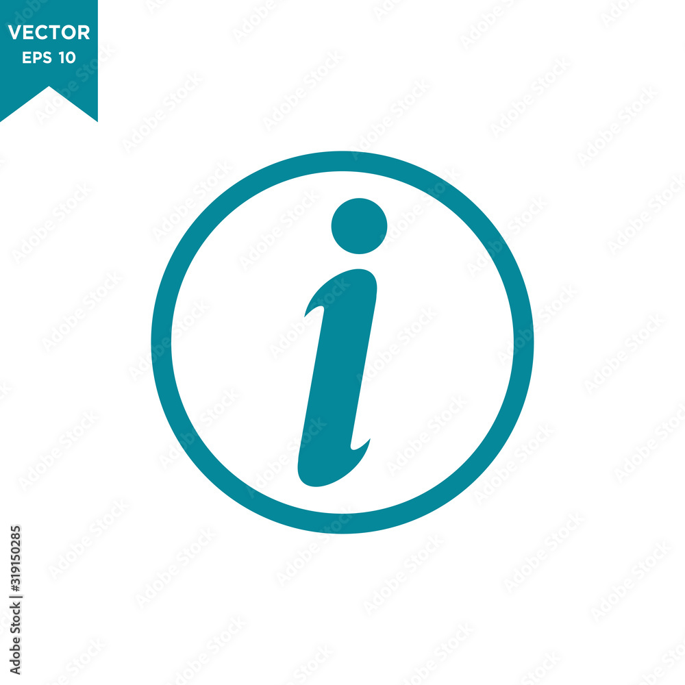 information icon in trendy flat style, exclamation icon information icon in trendy flat style, exclamation icon