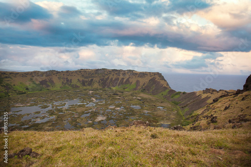 Rano Kau volcano, Easter island © Aliaksei