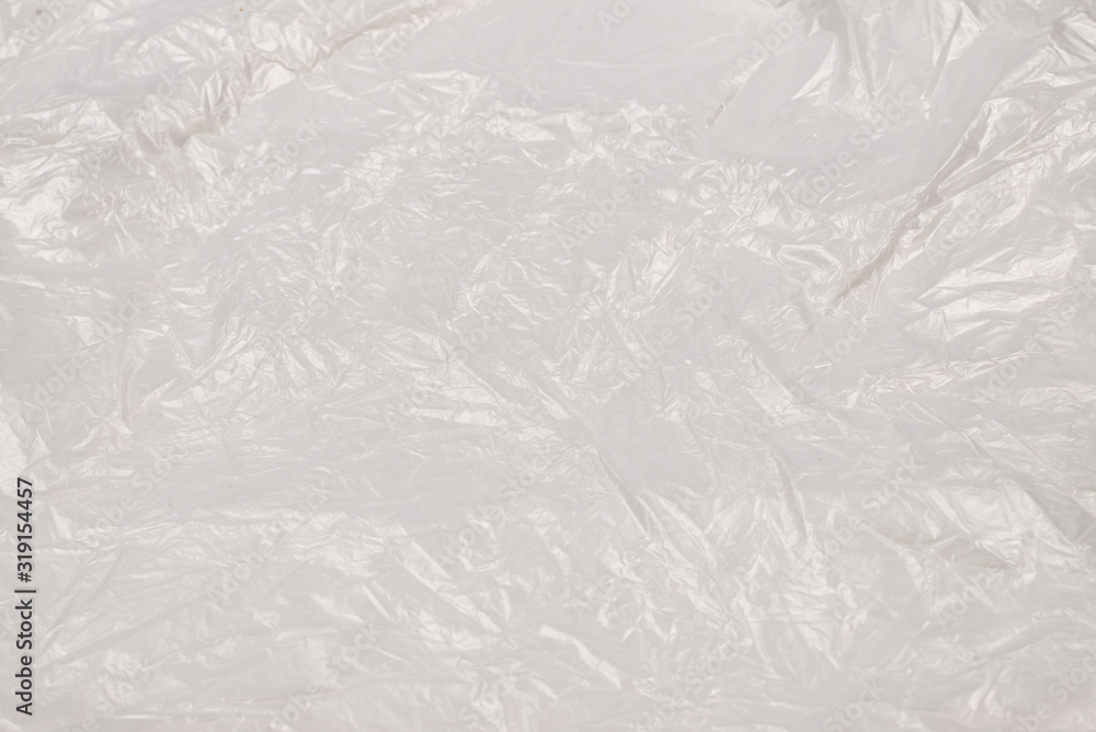 Naklejka premium Plastic wihite background. Top view.