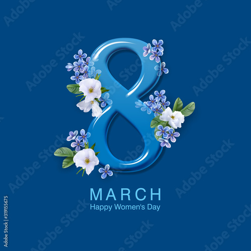 Women's Day Floral Card