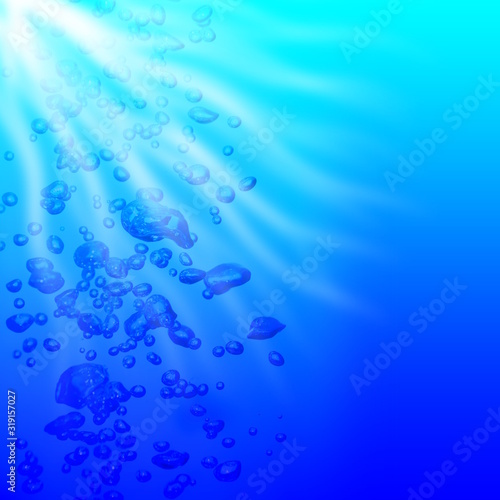 water blue  drops