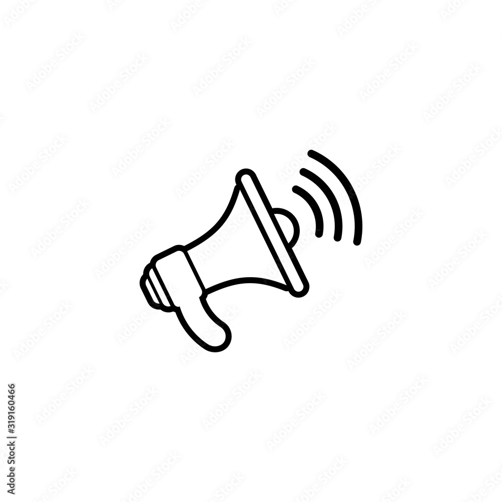 design Flat Megaphone Icon Stock Vector design Flat Megaphone Icon Stock Vector