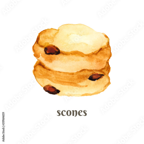 фотографія Scones with raisins