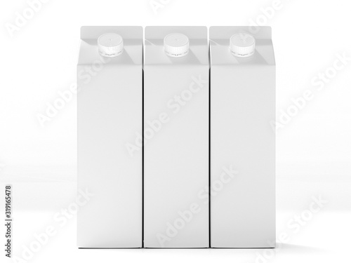 3D mockup of a packaging packaging template.