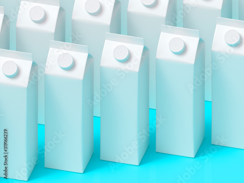 3D mockup of a packaging packaging template.
