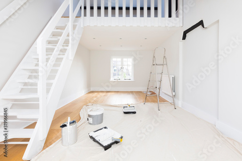 Painting and decorating a room