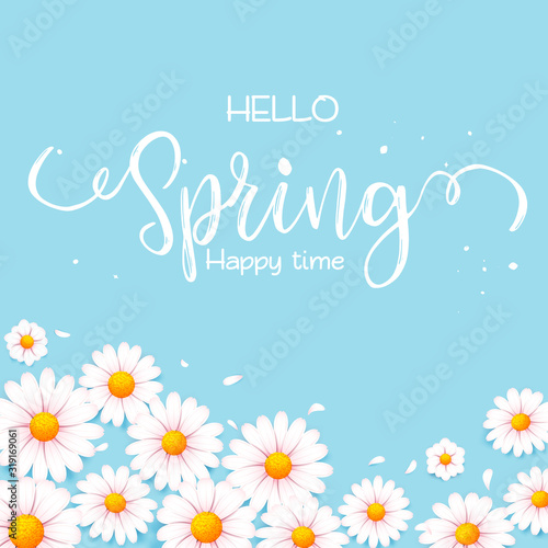 Hello spring background