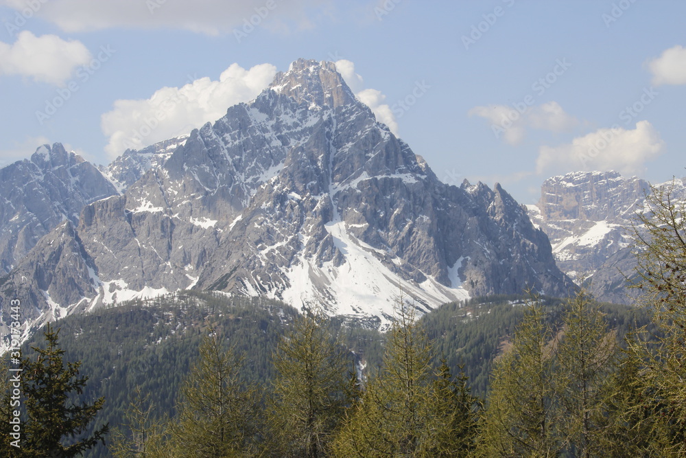 landscape in the mountains Dolomite Alps 