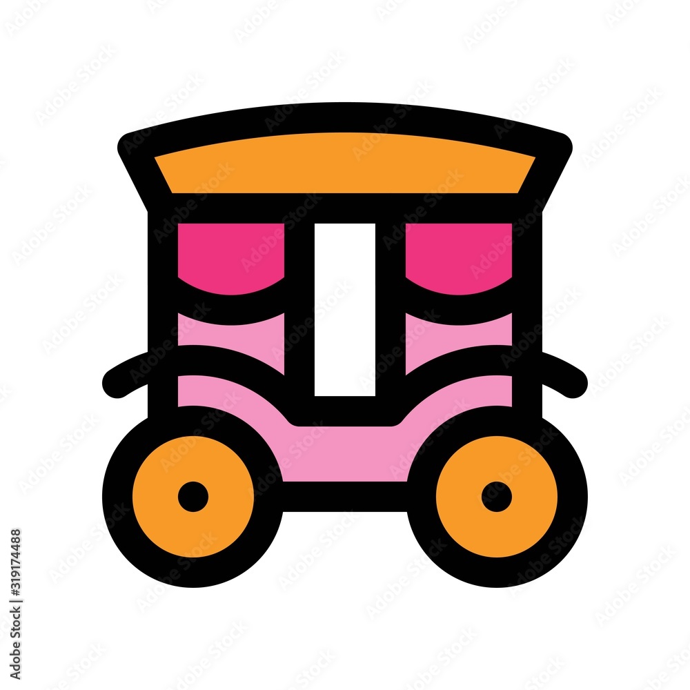 valentines related love and romance carriage vectors with editable stroke, valentines related love and romance carriage vectors with editable stroke,