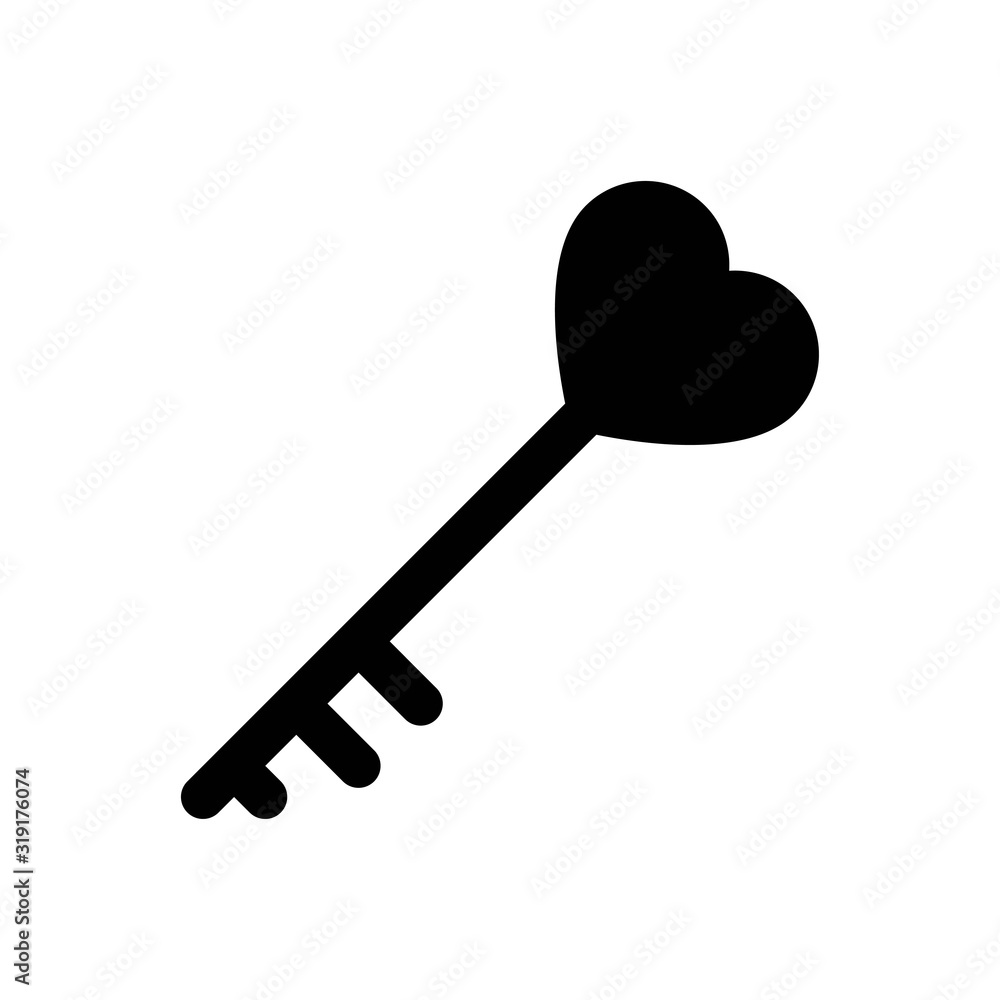 valentines related love and romance heart key vectors with solid design, valentines related love and romance heart key vectors with solid design,