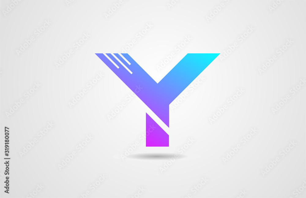 pink blue alphabet letter Y logo icon design template for corporate business pink blue alphabet letter Y logo icon design template for corporate business