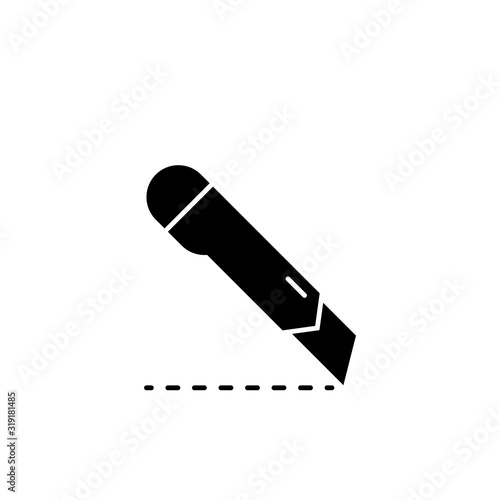 Vector, illustration, cutter icon design