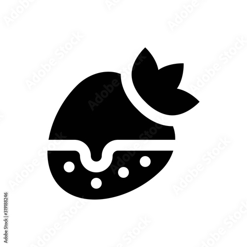 valentines related love and romance dipped strawberry vectors with solid design,