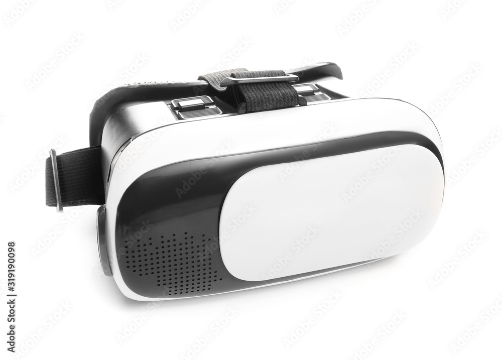 Modern virtual reality glasses on white background Modern virtual reality glasses on white background
