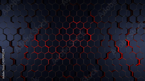 Abstract honeycomb background photo