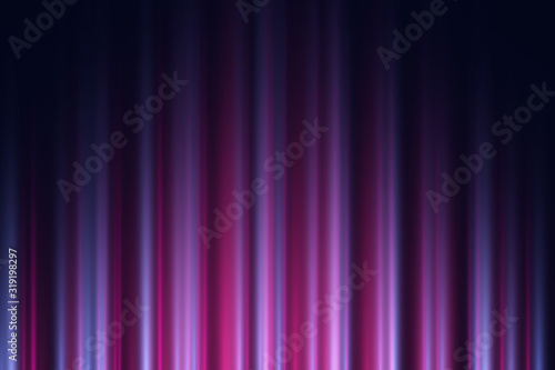 Dark background with purple and violet neon lights. Vector illustration.