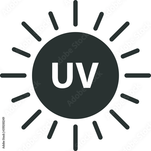 UV led lamp icon