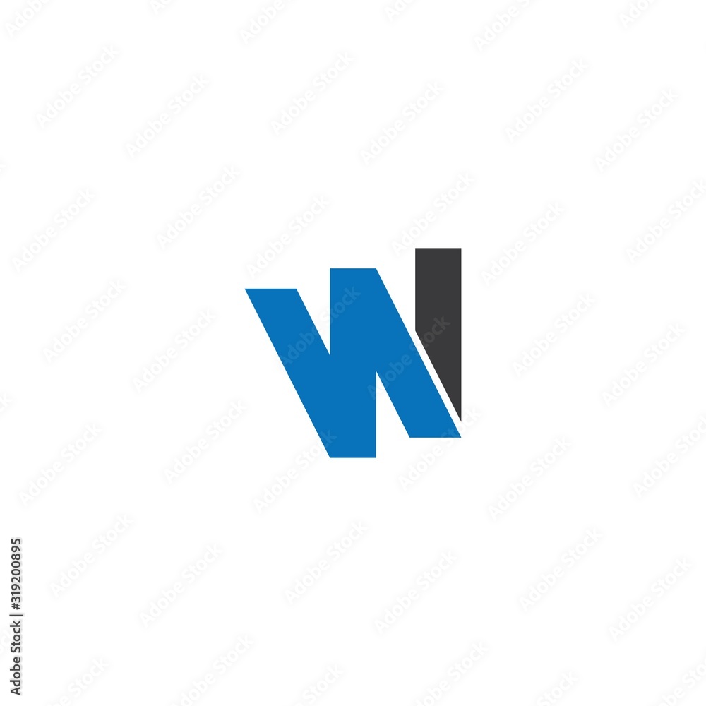 W Letter Alphabet font logo vector W Letter Alphabet font logo vector