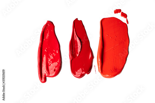 Hand painted red brush texture