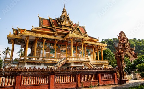  Phnom Sampow Pagoda, a buddhist temple of Battambang, Cambodia