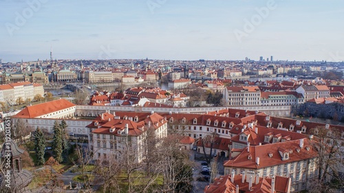 Prague View from the Cathedral St. Vitus to the Vltava, Visit Tourist