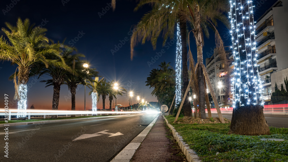 Promenade des Anglais in Nice - France