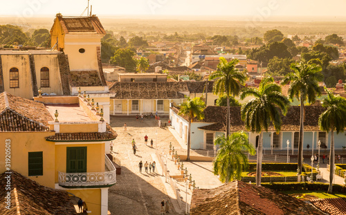 Photography View on Plaza Mayor in Trinidad, Cuba