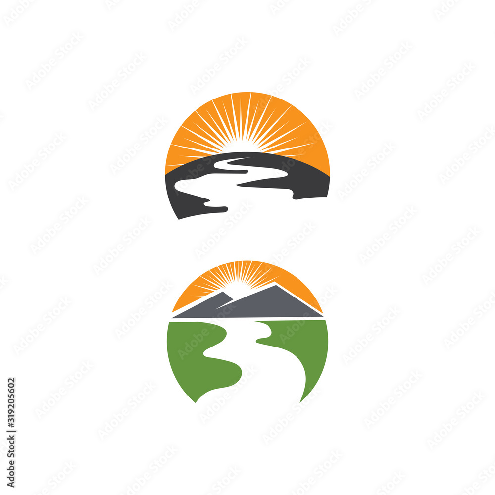 River vector icon illustration River vector icon illustration