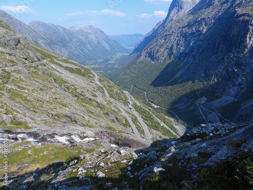 Trollstigen Straße in Norwegen Landschaft mit Berge