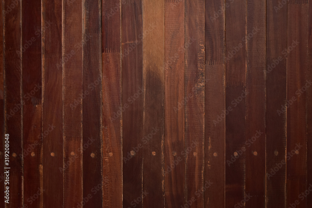 Obraz premium timber brown wood plank wall, texture of wooden background