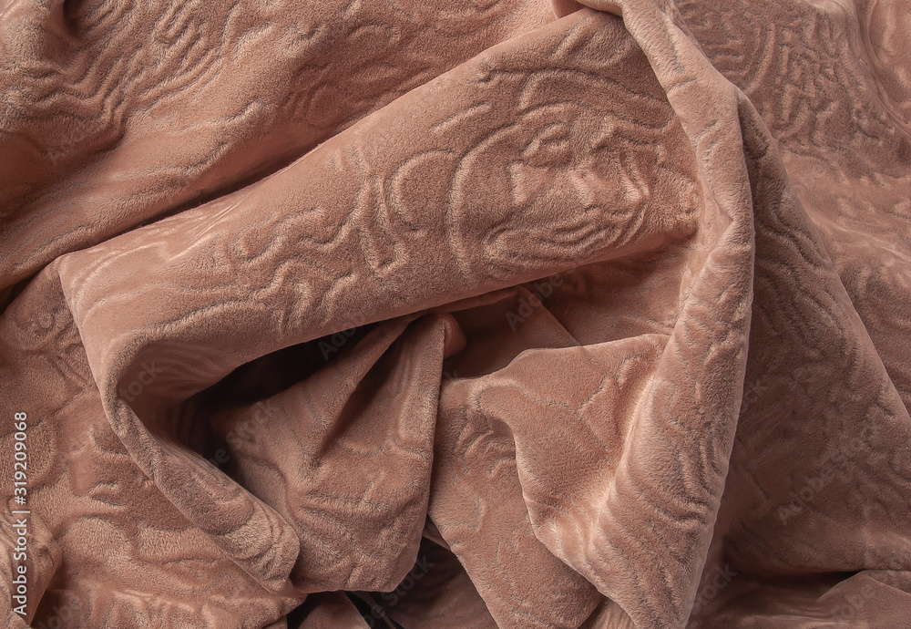 Obraz premium red heart in the folds of the fabric