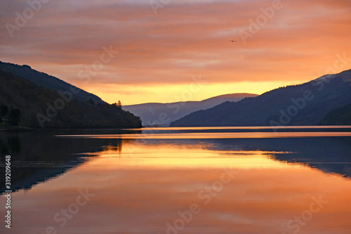  Sunset over Loch Long, Scotland