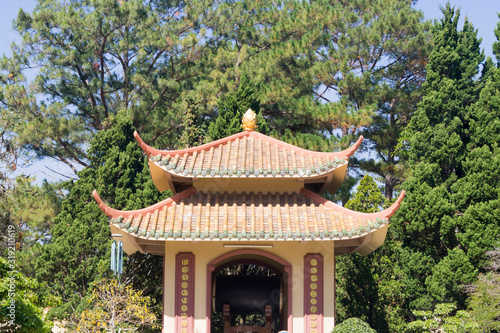 buddhist pagoda building sunny day