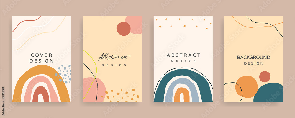Social media Posts and Stories Template, textures and shapes for Organic design cover, Linocut Elements , invitation, party invite card template, creative minimal trendy style Vector illustration.