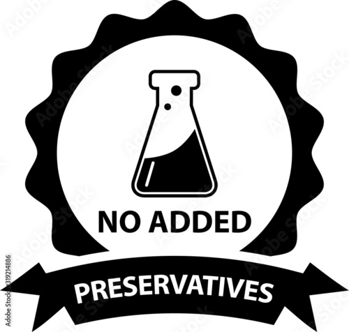 no preservative icon - vector illustration