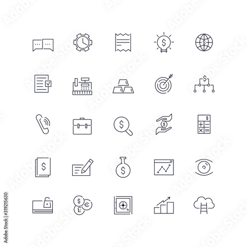 Wallpaper Mural  Line icons set. E-commerce pack. Vector Batch Torontodigital.ca
