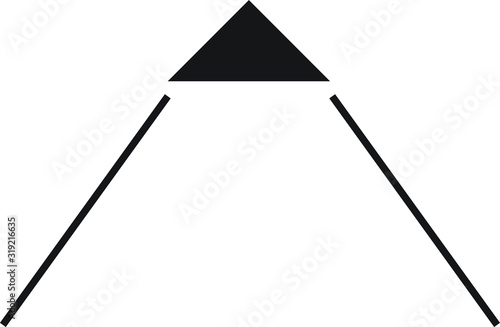 Beam Angle icon for led light - vector illustration