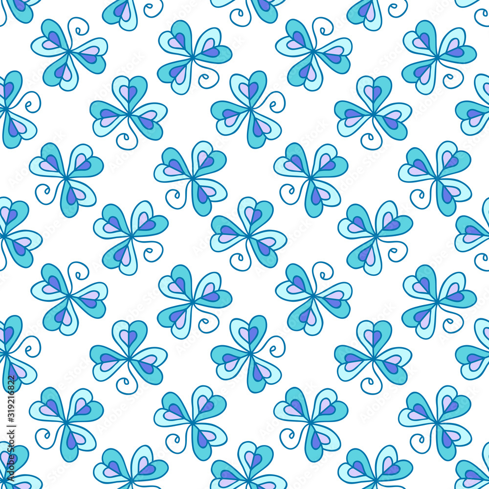 Seamless pattern with clover Seamless pattern with clover