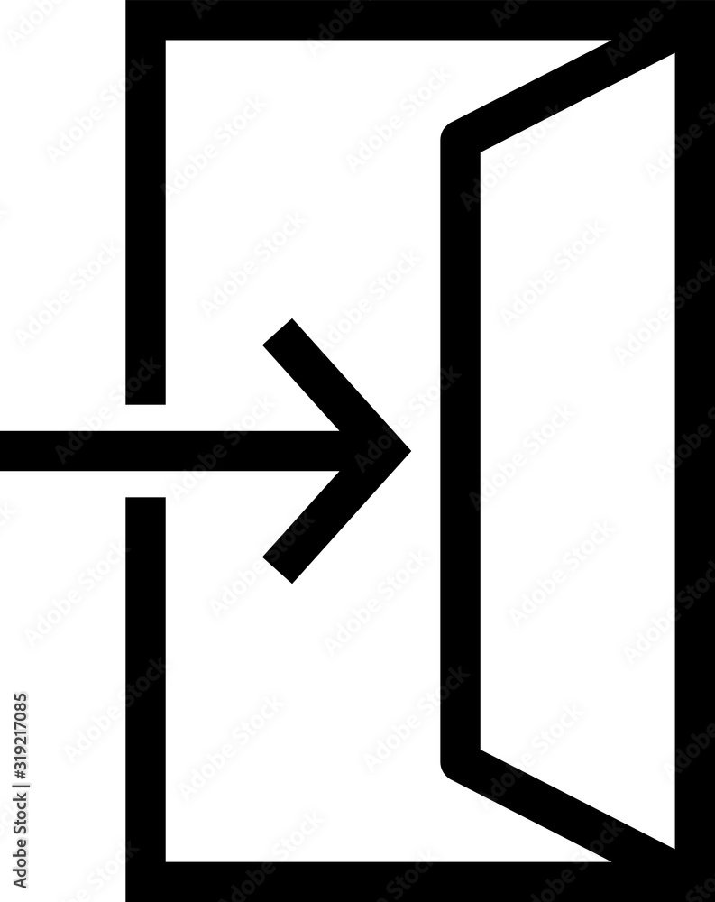 inside icon, ENTRANCE vector icon - vector illustration inside icon, ENTRANCE vector icon - vector illustration
