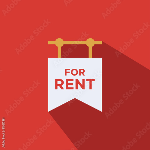 house for rent flat vector icon - ui icon vector